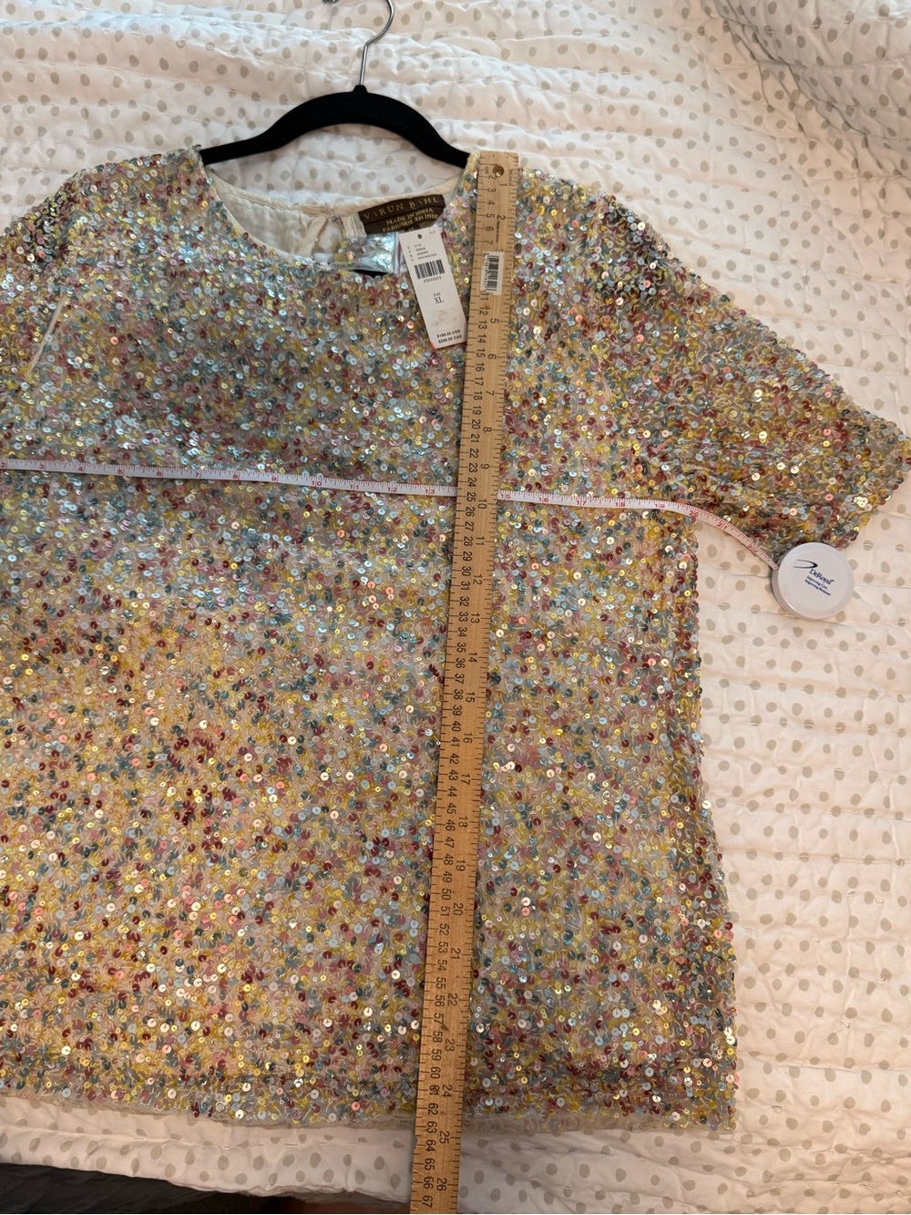 Anthropologie / Varun Bahl Short-Sleeve in Multicolor Sequin - Picture 14 of 16